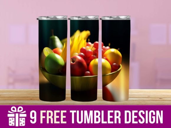 3D Fruit Tumbler Wrap Designs: A Graphics & Crafts Review