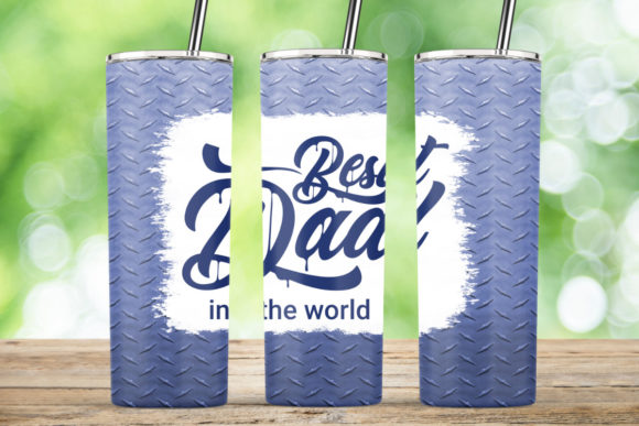 Best Dad Diamond Plate Tumbler Graphics & Crafts