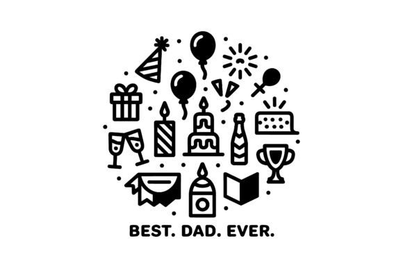 Best Dad Father’s Day Icon Set Graphics Review