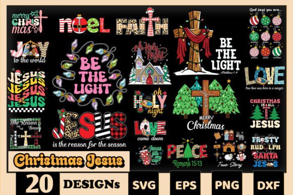 Christmas Christian SVG Bundle: Faith Graphics & Crafts