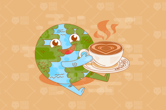 Coffee Time at Planet Earth: An Illustration & Graphics Review