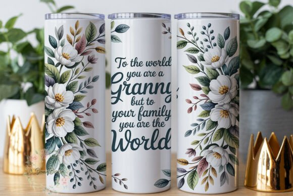 Granny World Floral 20oz Tumbler Wraps Graphics Review