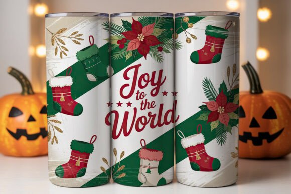 Joy to the World 20oz Tumbler Wraps Graphics