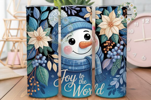 Joy to the World Snowman Tumbler Wrap Graphics Review