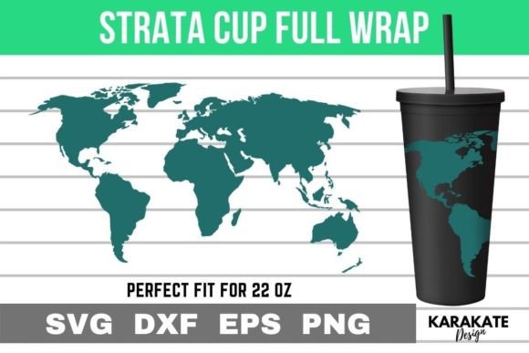 World Map 22 Oz Strata Cup Wrap SVG: Graphics & Crafts Review