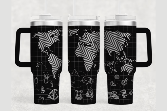 World Map 40oz Tumbler Wrap SVG: Graphics Review