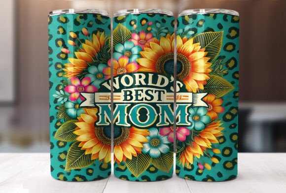 World s Best Mom 20oz Tumbler Wrap Png