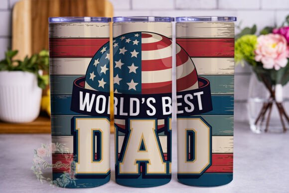 World’s Best Dad USA Flag Tumbler Design: A Designer’s Review